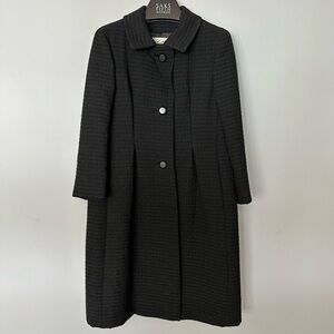 Rare VINTAGE Chatfield originals Black Textured wool Coat